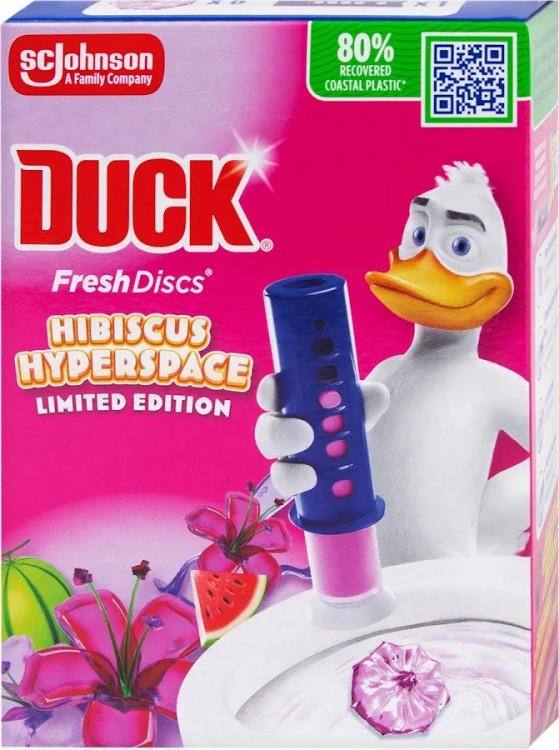 WC Duck Fresh Discs 36ml Hibiscus - Drogerie Koupelna a WC Vonné závěsky